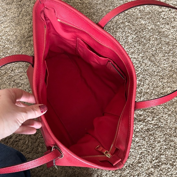 Coach Vibrant Red Tote Bag - Picture 3 of 4